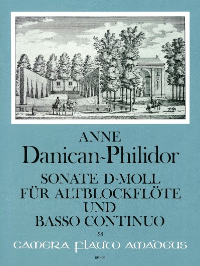 Anne Danican-Philidor: Sonata D minor: Treble Recorder: Score and Parts