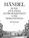 Georg Friedrich Händel: Suite For Two Treble Recorders And Cello: Treble