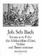 Johann Sebastian Bach: Trio Sonata in F Major: Treble Recorder: Score and Parts