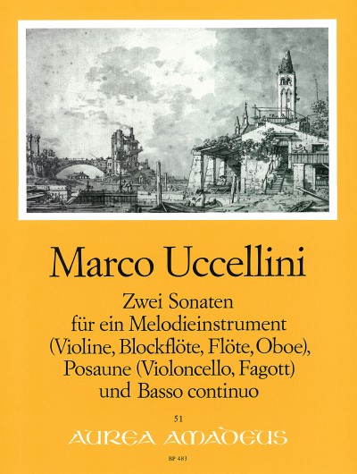 Marco Uccellini: 2 Sonatas op. 2-1 & op. 3-2: Chamber Ensemble: Score and Parts
