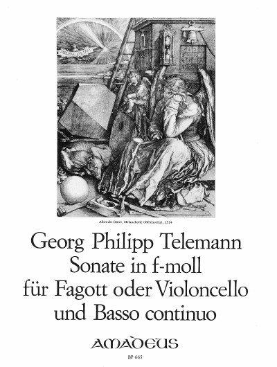 Georg Philipp Telemann: Sonata In F Minor For Cello or Bassoon & Piano: Bassoon: