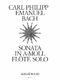 Carl Philipp Emanuel Bach: Sonate A: Flute: Score