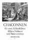 Chaconnen for Two Treble Recorders and Continuo: Recorder Ensemble: Score and