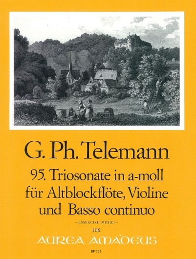 Georg Philipp Telemann: Trio Sonata in A Minor: Treble Recorder: Score and Parts