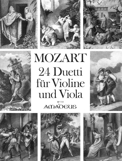 Wolfgang Amadeus Mozart: 24 Duets For Violin & Viola: Violin & Viola: