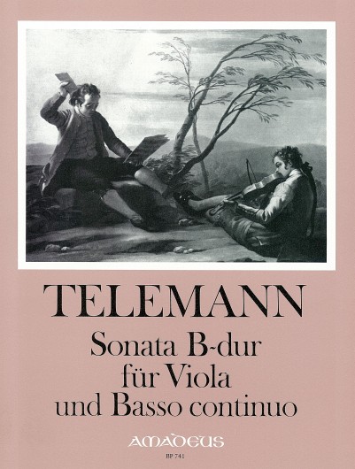 Georg Philipp Telemann: Sonata in B flat Major for Viola and Continuo: Viola: