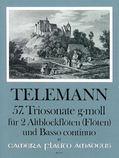 Georg Philipp Telemann: Trio Sonata No.57 In G Minor: Treble Recorder: Score and