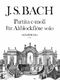 Johann Sebastian Bach: Partita C Bwv1013: Treble Recorder: Instrumental Work
