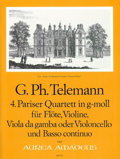 Georg Philipp Telemann: 4th Paris Quartett in G Minor TWV 43: Flute & Violin: