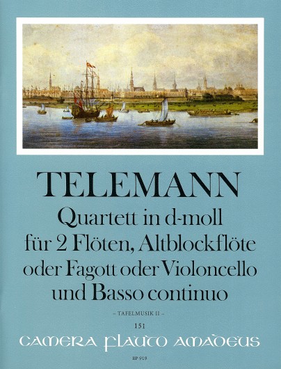 Georg Philipp Telemann: Quartet in D Minor: Chamber Ensemble: Score and Parts