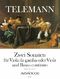 Georg Philipp Telemann: Two Sonatas In E Minor & A Minor: Viola: Instrumental