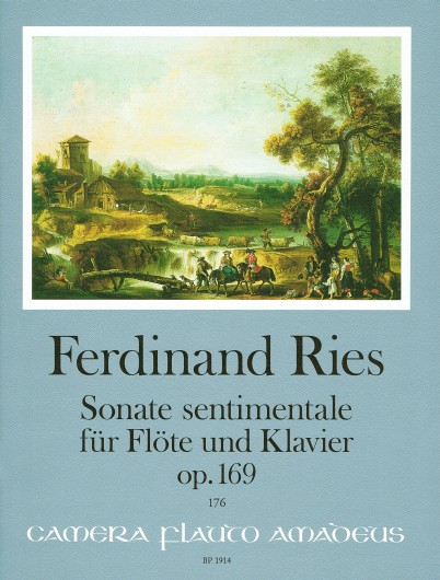 Ferdinand Ries: Sonate sentimentale in Es-dur op. 169: Flute: Score and Parts