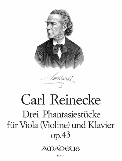 Carl Reinecke Bernhard Paeuler: 3 Phantasiestucke Op43: Viola: Score and Parts