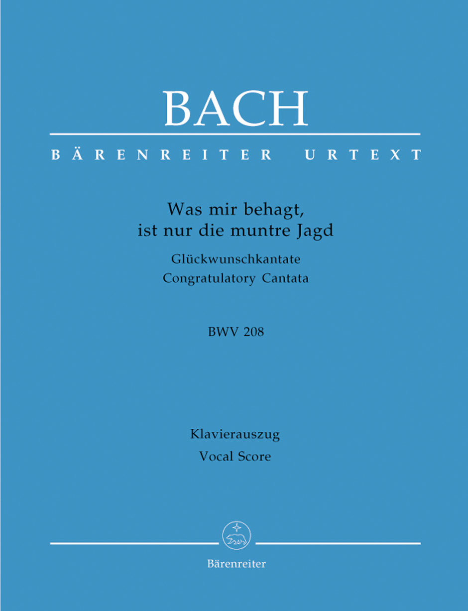 Johann Sebastian Bach: Cantata BWV 208 Was mir behagt: Soprano: Vocal Score