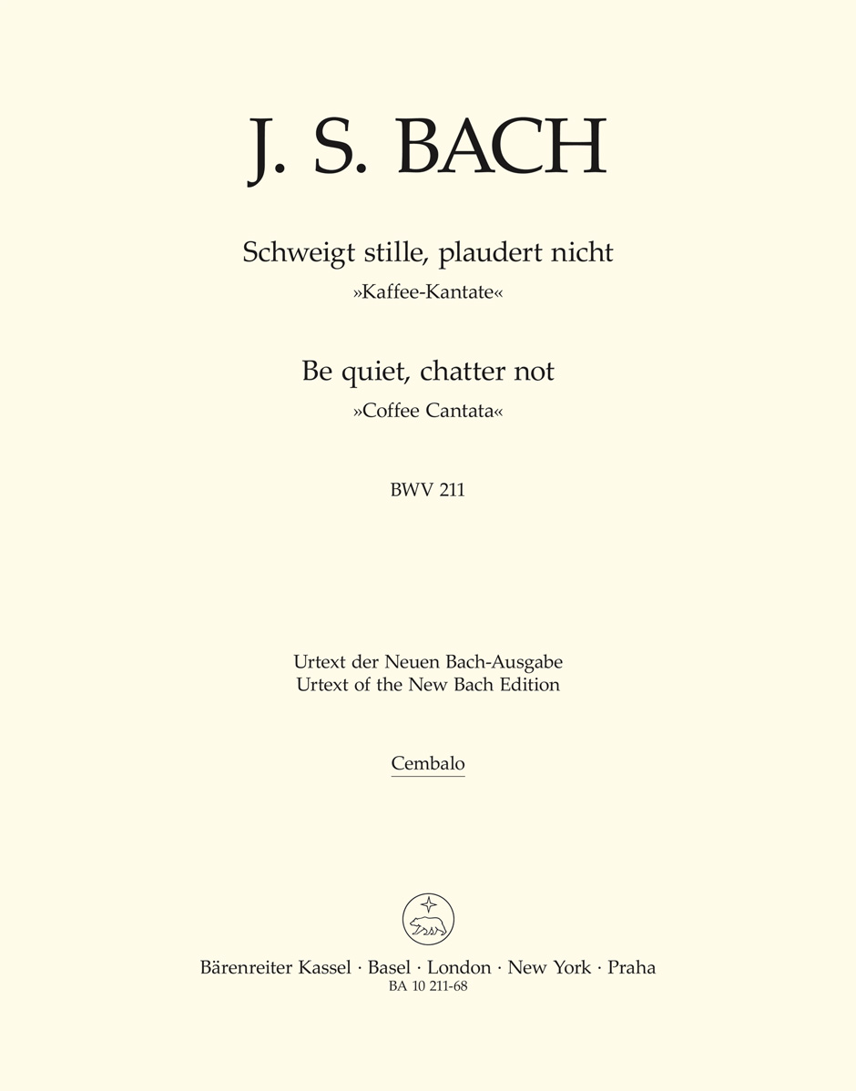 Johann Sebastian Bach: Cantata BWV 211 Schweigt Stille: Mixed Choir: Part