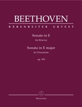 Ludwig van Beethoven: Sonata In E major op. 109: Piano: Instrumental Work