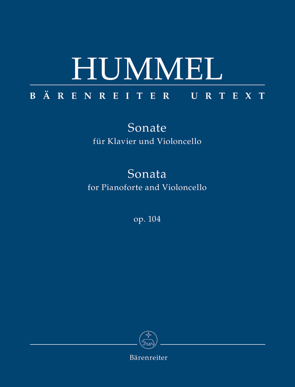 Johann Nepomuk Hummel: Sonata op. 104: Cello: Instrumental Work