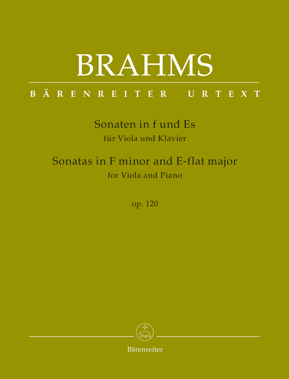Johannes Brahms: Sonatas In F Minor And E-Flat For Viola: Viola: Instrumental