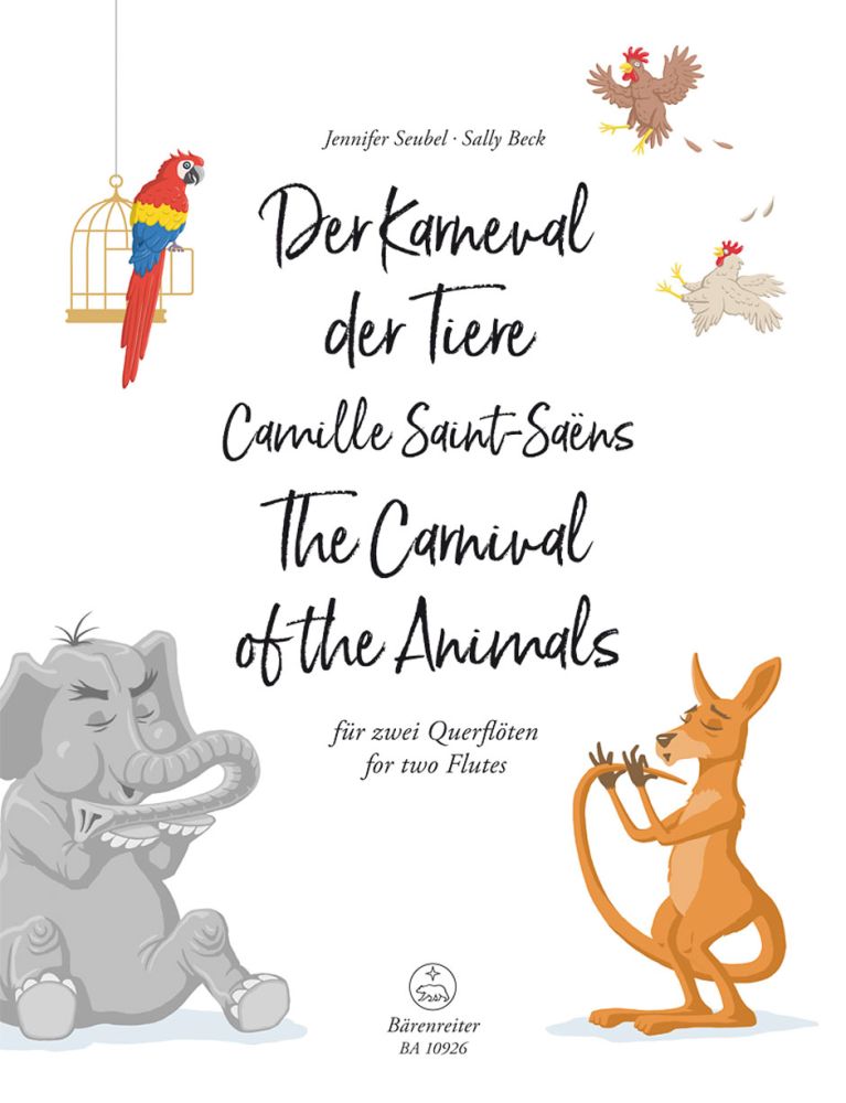 Camille Saint-Saëns: The Carnival Of Animals For Two Flutes: Flute Duet: