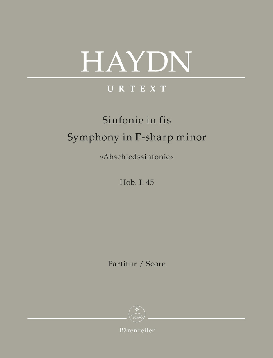 Symphony No. 45 In F Sharp Minor: Score