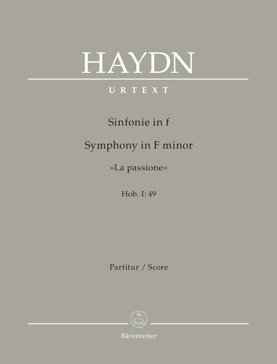Franz Joseph Haydn: Symphony in F minor Hob. I: 49: Orchestra: Score