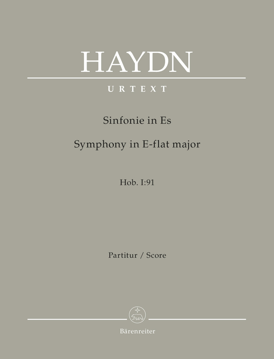 Franz Joseph Haydn: Symphony no. 91 E-flat major Hob. I:91: Orchestra: Score