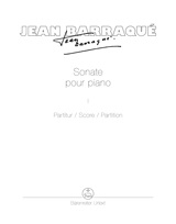 Jean Barraqué: Sonate pour piano: Piano