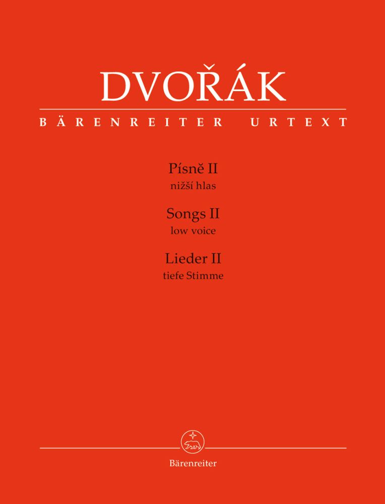 Antonín Dvo?ák: Songs II for Low Voice and Piano: Low Voice: Vocal Album