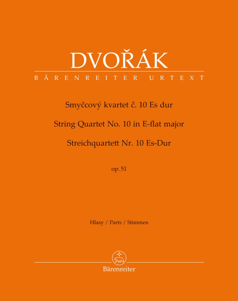 Antonn Dvo?k: String Quartet No. 10 in E Flat Major (Parts): String Quartet: