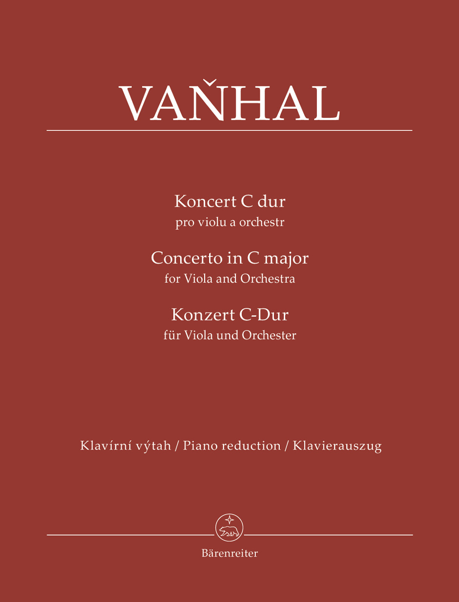 Jan Krtitel Vanhal: Concerto for Viola and Orchestra C major: Viola: