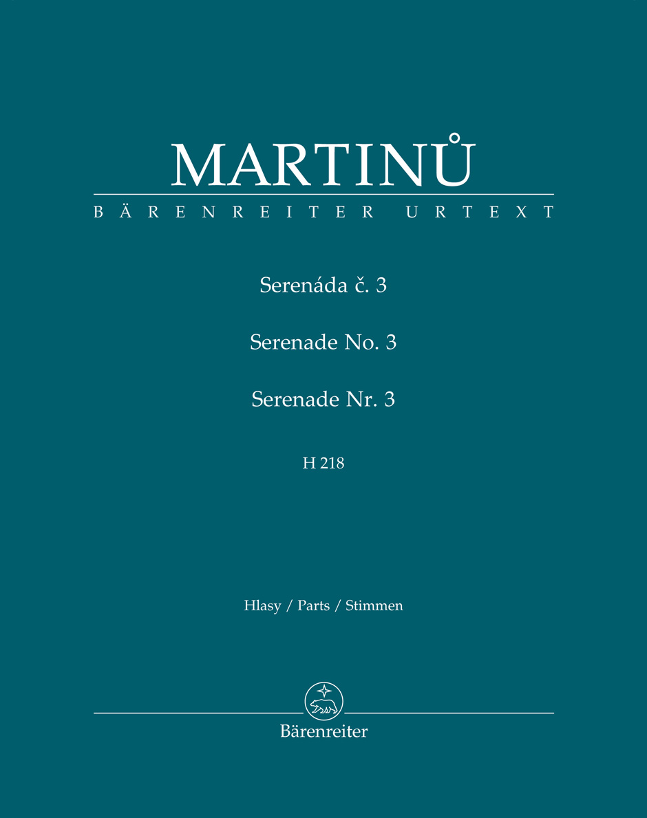 Bohuslav Martinu: Serenade no. 3 H 218: Chamber Ensemble: Parts