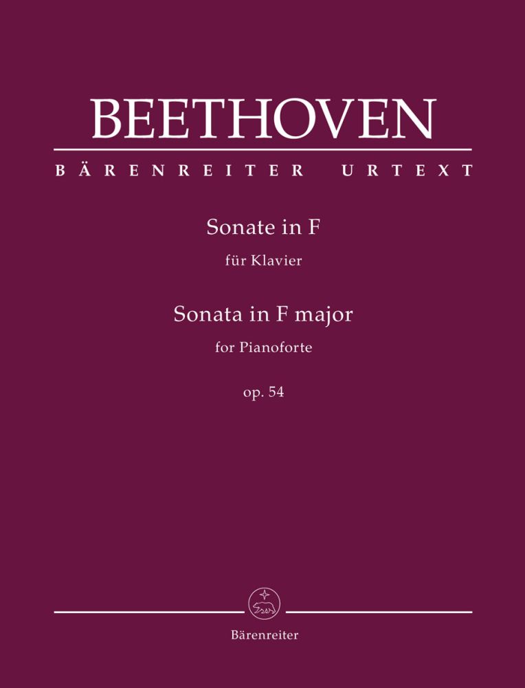 Ludwig van Beethoven: Sonata In F Major Op. 54: Piano: Instrumental Work