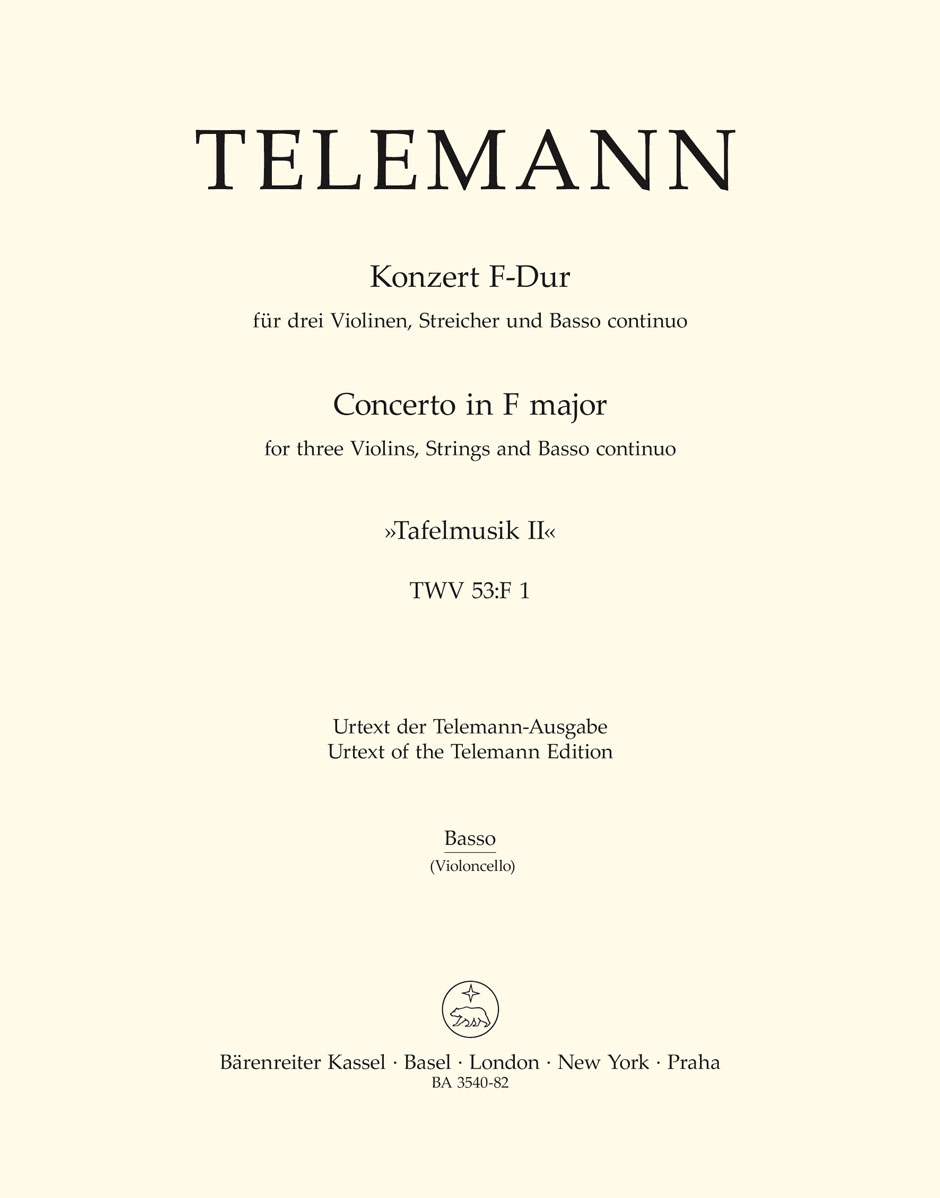 Georg Philipp Telemann: Konzert in F-Dur - Concerto in F major TWV 53:F1: String
