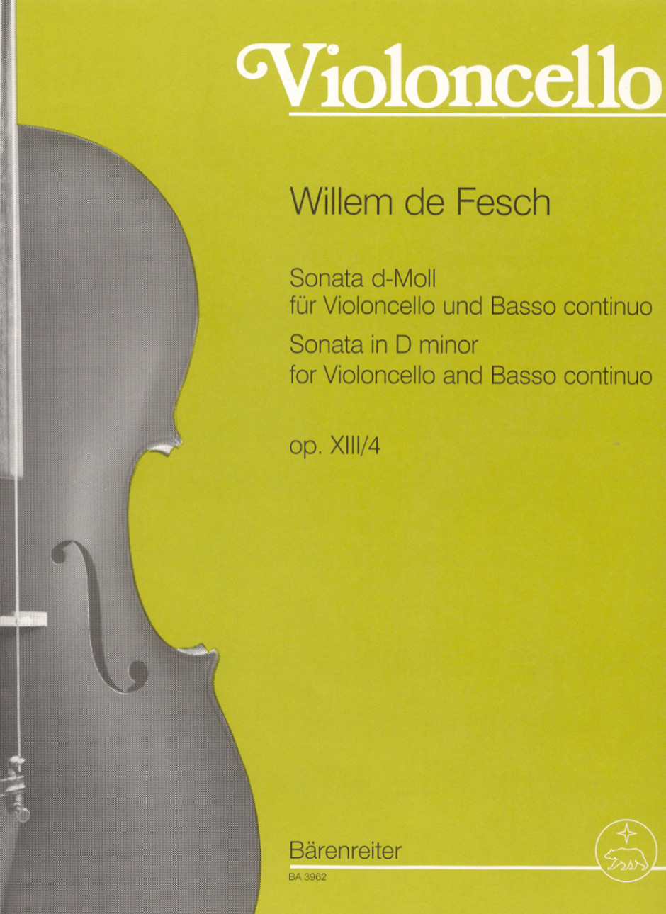 Willem de Fesch: Sonata in D minor  Op.13/4.: Cello: Instrumental Work