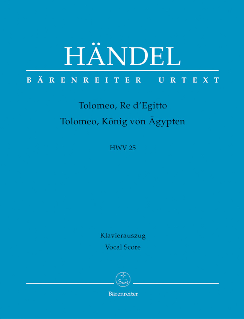 Georg Friedrich Hndel: Tolomeo  Re Di Egitto HWV 25: Mixed Choir: Vocal Score