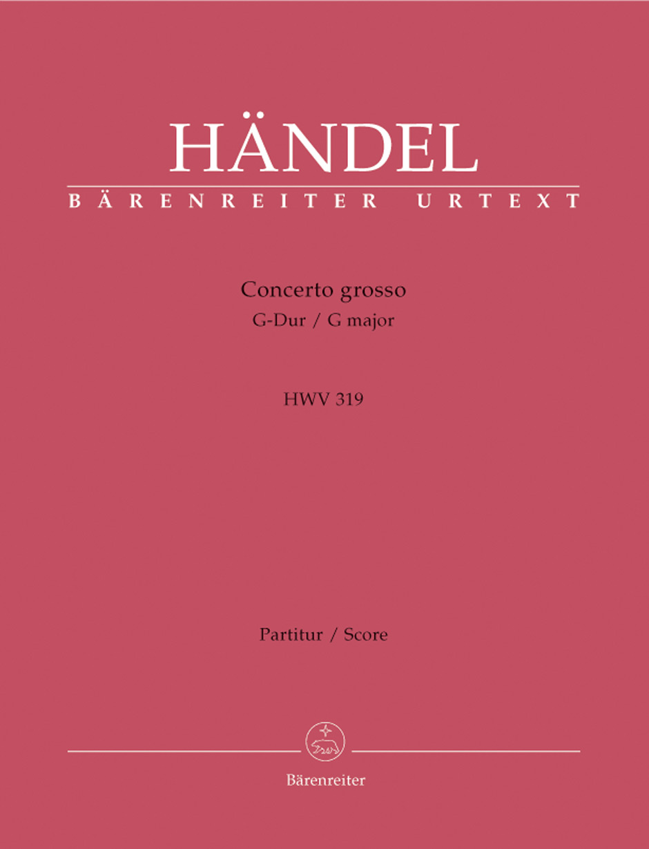 Georg Friedrich Hndel: Concerto Grosso In G Major Op.6 No.1: Orchestra: Score