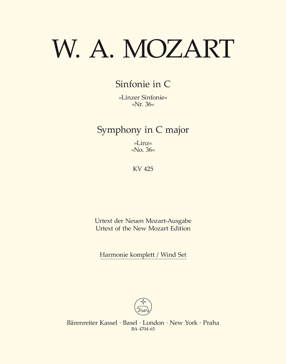 Wolfgang Amadeus Mozart: Symphony No.36 In C K.425 Linz: Orchestra: Parts