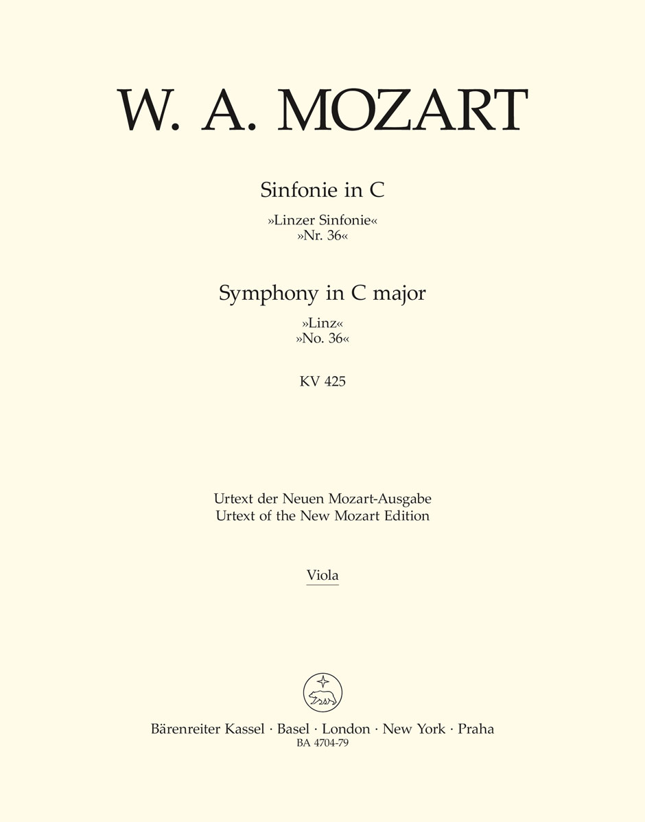 Wolfgang Amadeus Mozart: Symphony No.36 In C K.425 Linz: Orchestra: Part