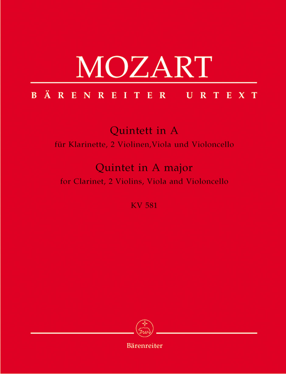 Wolfgang Amadeus Mozart: Clarinet Quintet in A: Chamber Ensemble: Parts