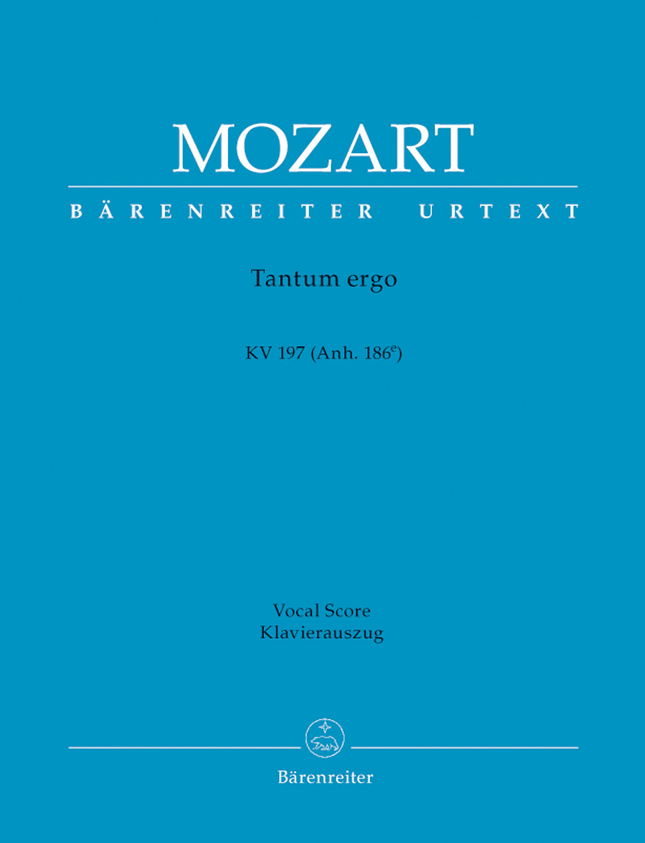 Wolfgang Amadeus Mozart: Tantum Ergo In D Major K.197: Mixed Choir: Vocal Score