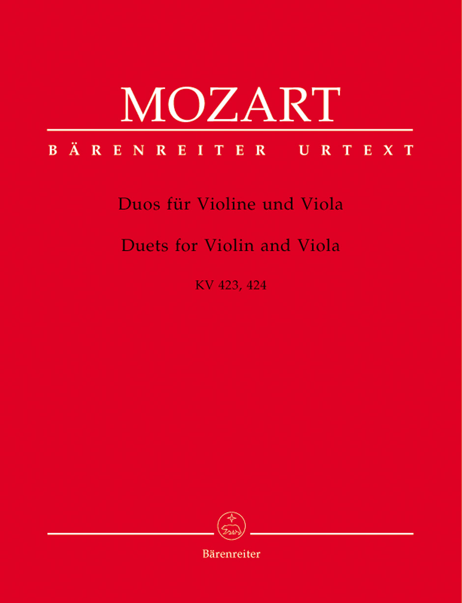 Wolfgang Amadeus Mozart: Duos: Violin & Viola: Score and Parts