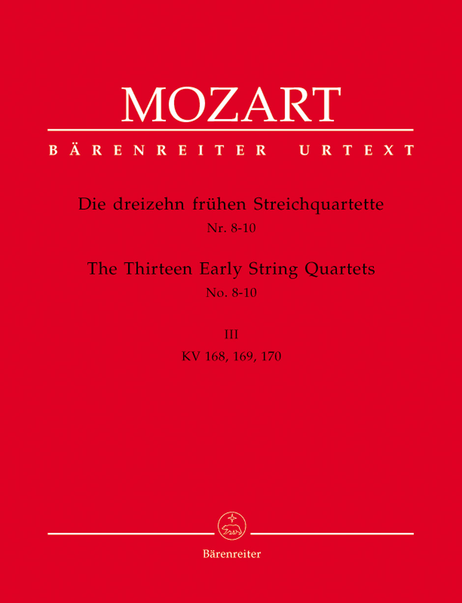 Wolfgang Amadeus Mozart: Early String Quartets Bk3 Parts: String Quartet