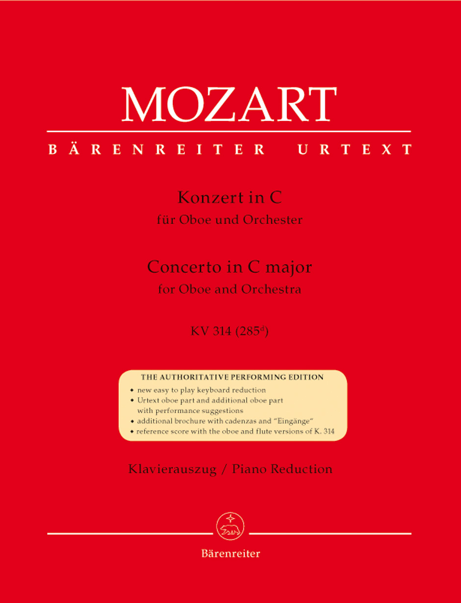 Wolfgang Amadeus Mozart: Oboe Concerto In C K.314: Oboe: Instrumental Work