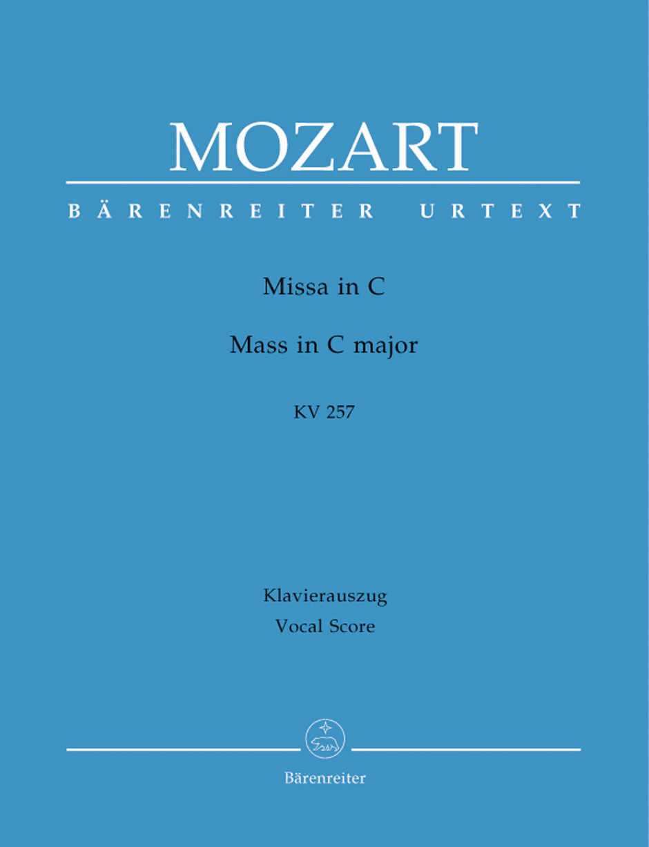 Wolfgang Amadeus Mozart: Missa in C major K.257: Voice: Vocal Score
