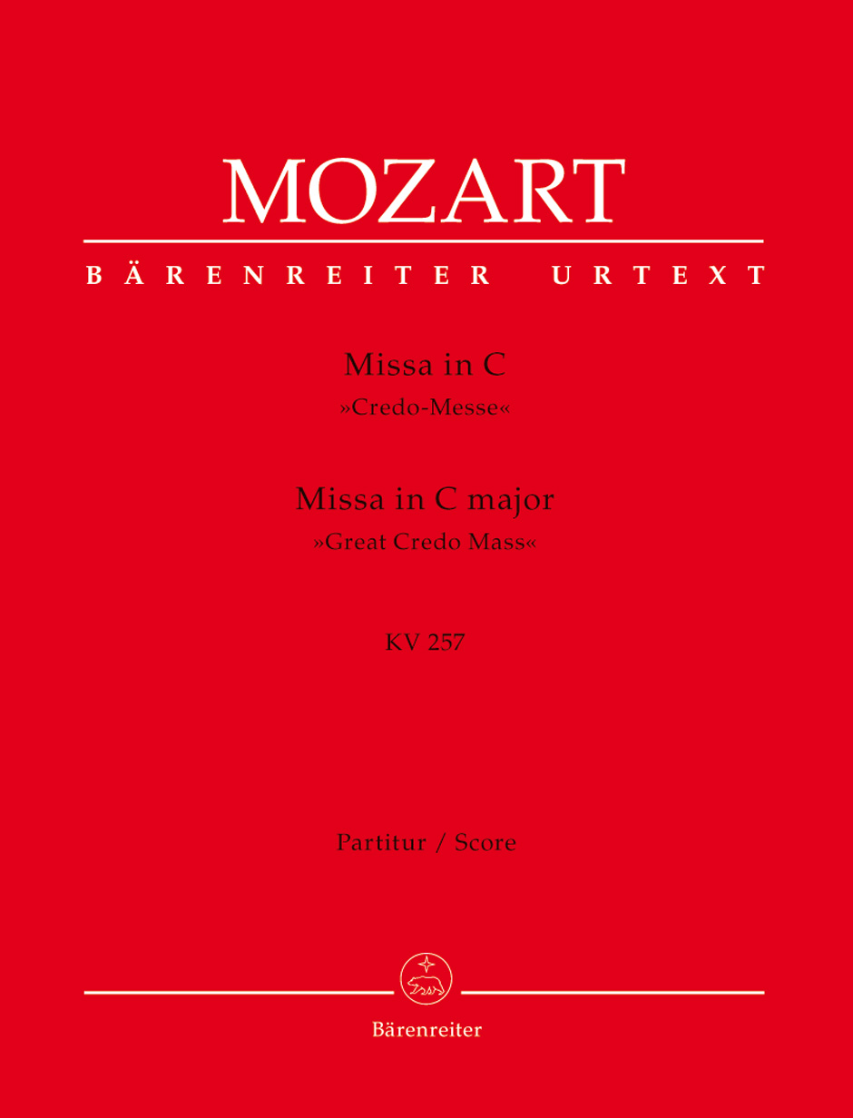 Wolfgang Amadeus Mozart: Missa in C major K.257: Mixed Choir: Score