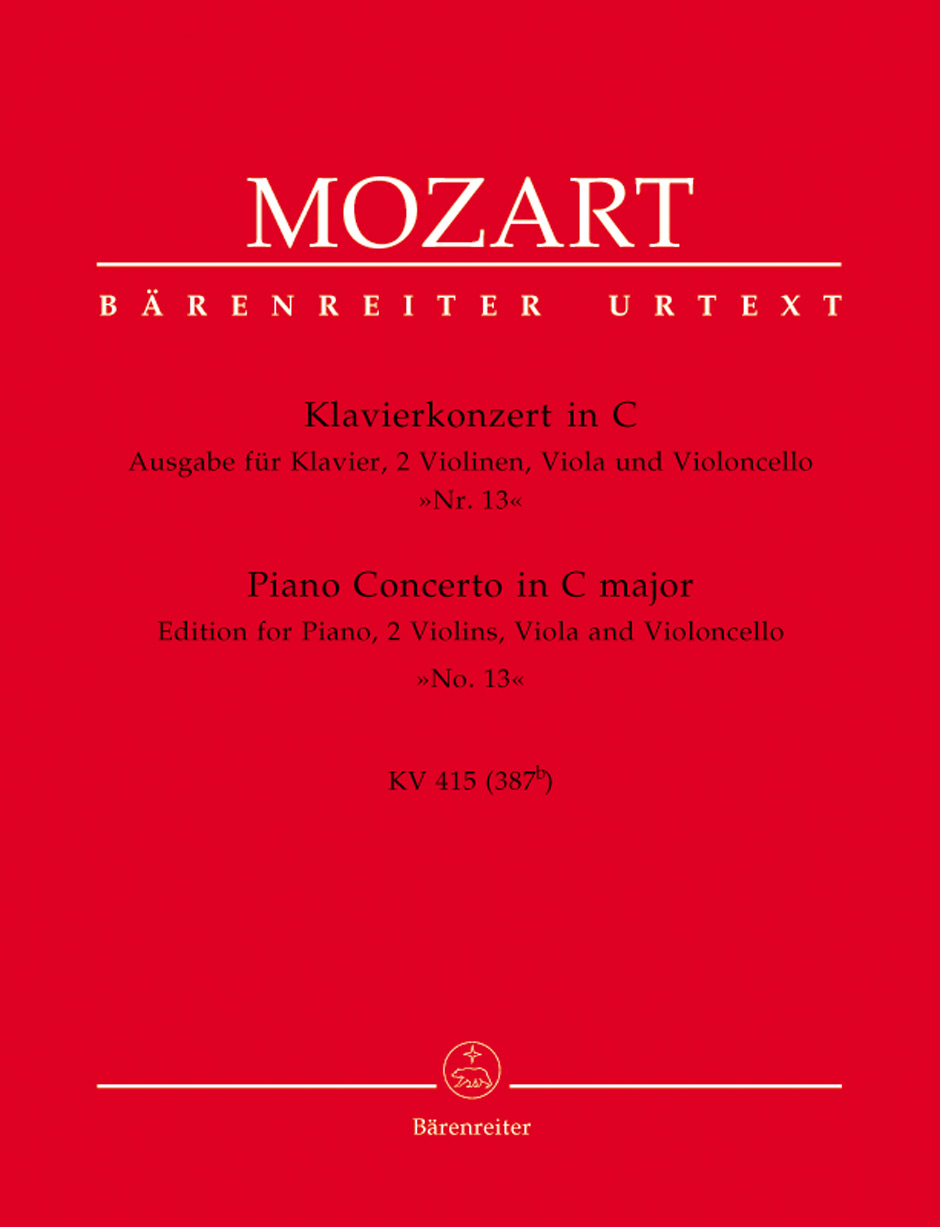 Wolfgang Amadeus Mozart: Piano Concerto No. 13 in C major K. 415: Piano &