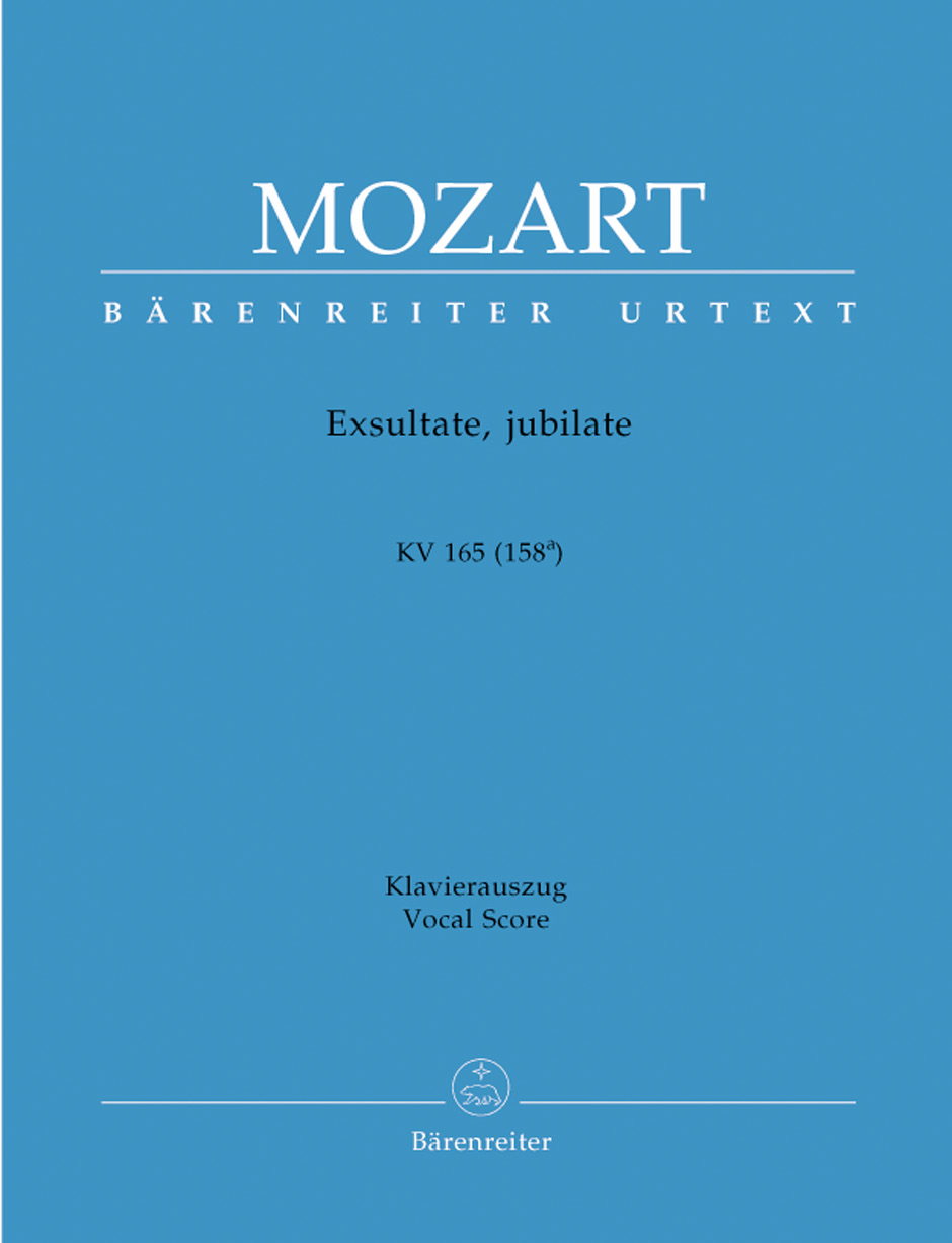 Wolfgang Amadeus Mozart: Exsultate  jubilate K.165: Mixed Choir: Vocal Score