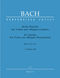Johann Sebastian Bach: Six Sonatas For Violin And Obbligato Harpsichord: Violin:
