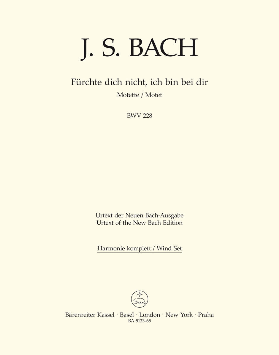Johann Sebastian Bach: Motet No.4 Frchte dich nicht  ich bin bei dir: Double
