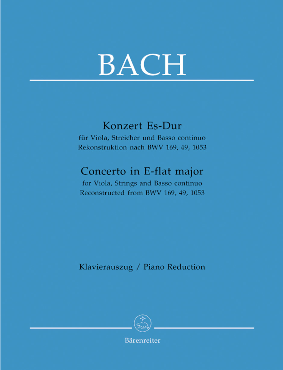 Johann Sebastian Bach: Concerto In E Flat: Viola: Instrumental Work